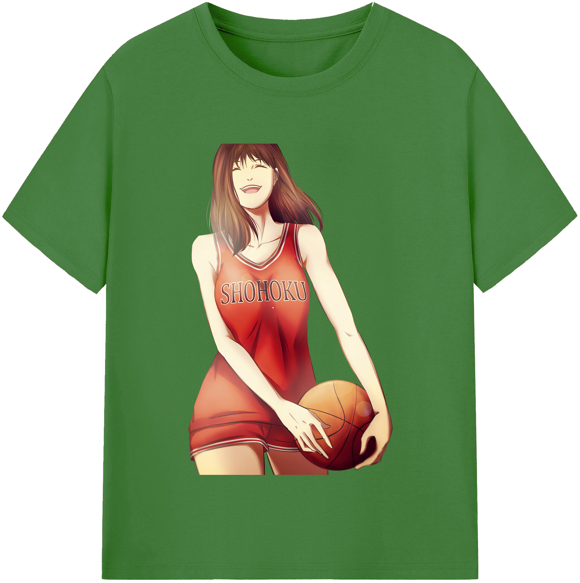（画像用） SLAM DUNK／スラムダンク レディースカジュアルプリントTシャツ（綿100％）